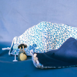 Blue Talavera Mask | Otilia's Fabric Series