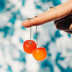 Cherry Drop Earrings